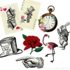 Decoraciones XL de papel Truly Alice (8) - Talking Tables