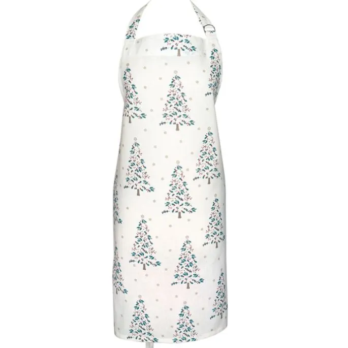 Delantal de algodón Lucie Xmas White - GreenGate