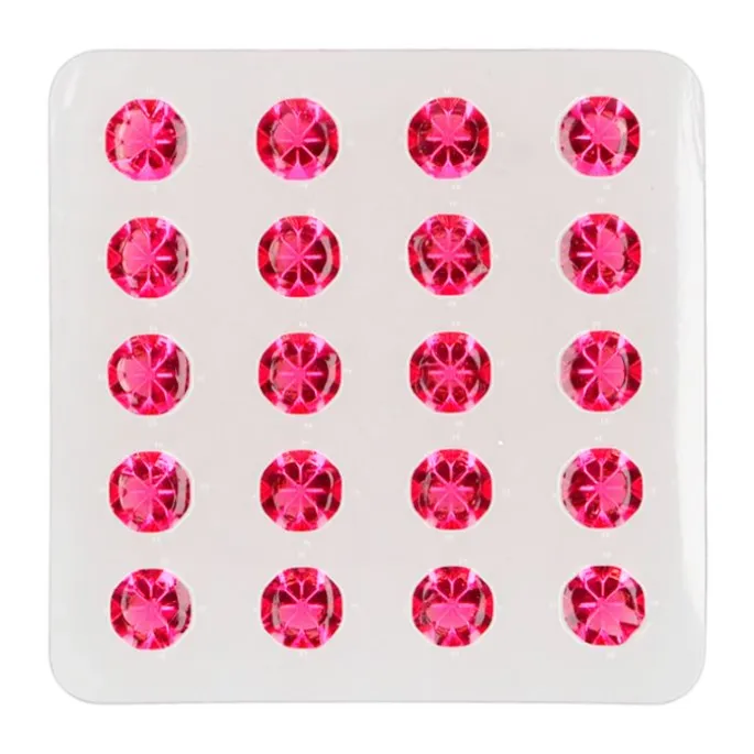 Diamantes de gelatina rosas (20) - Funcakes