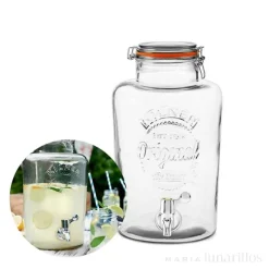 Dispensador de cristal con grifo 5 litros - Kilner