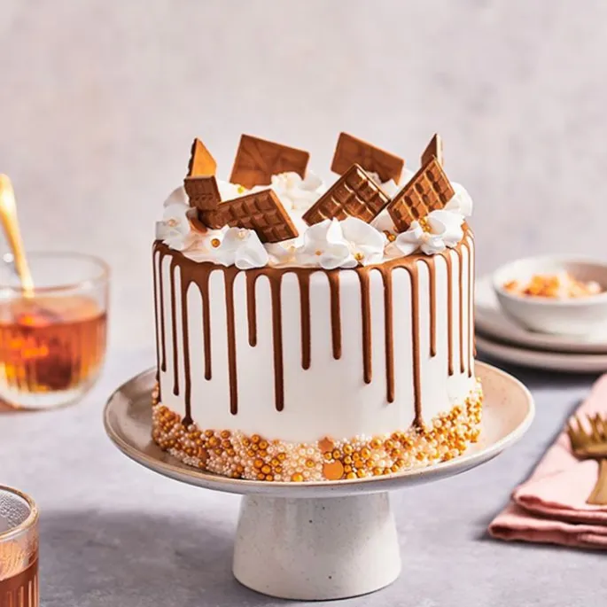 Drip de chocolate oro oscuro 180 g - Funcakes