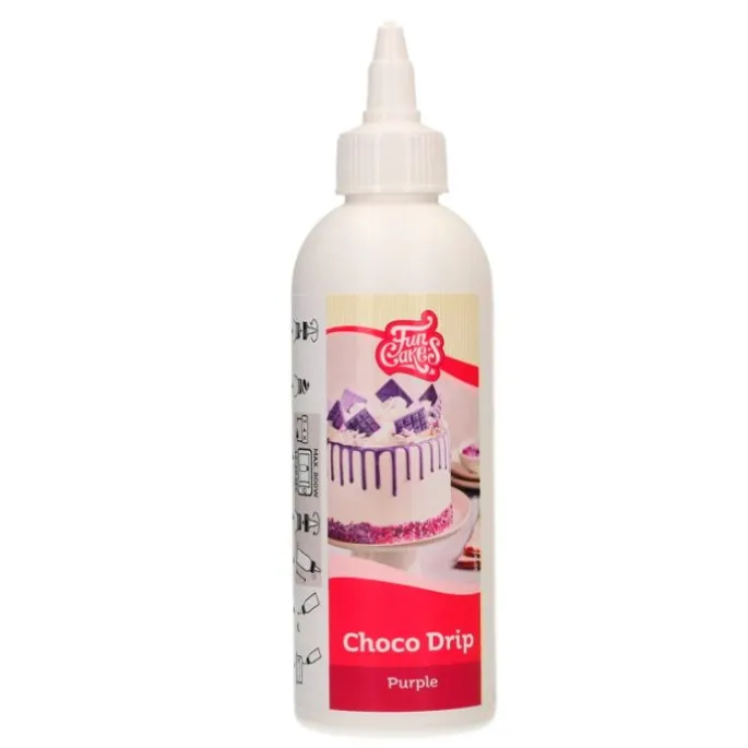 Drip de chocolate púrpura 180 g - Funcakes