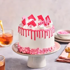 Drip de chocolate rosa 180 g - Funcakes