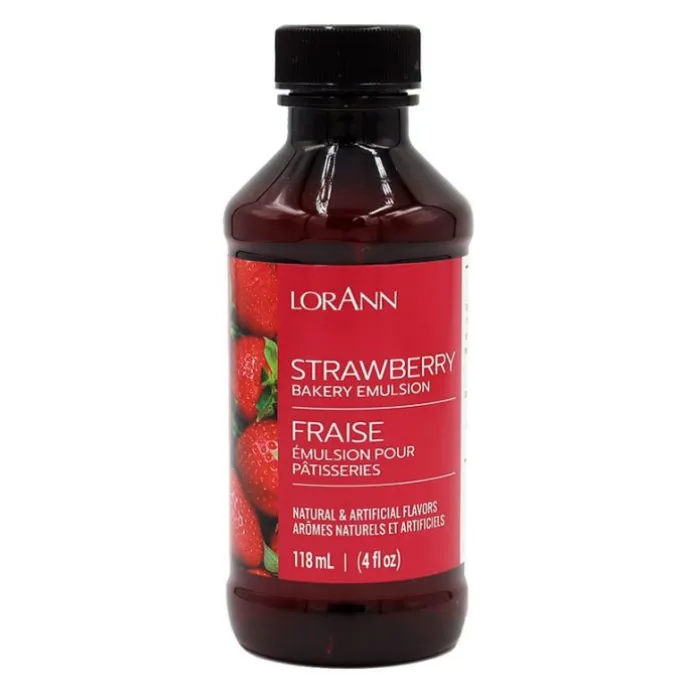 Emulsión de fresa 118 ml - Sin gluten - LorAnn
