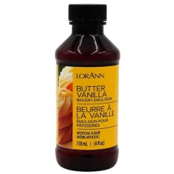 Emulsión de mantequilla-vainilla 118 ml - Sin gluten - LorAnn