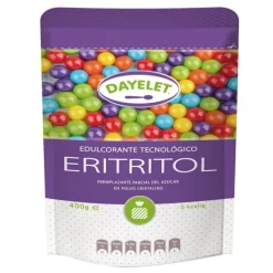 Endulzante sin azúcar Eritritol 400 gr - Sin gluten - Dayelet