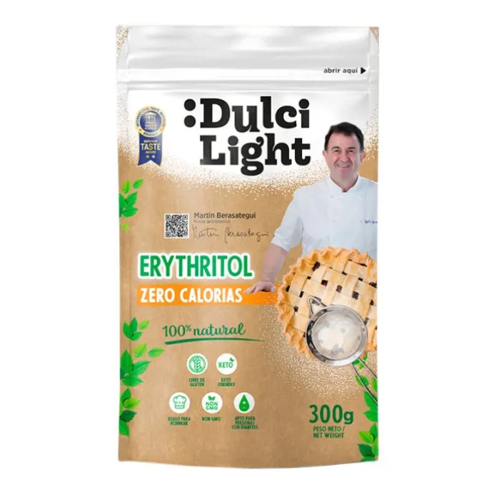Endulzante sin azúcar Eritritol 300 g - Sin gluten - DulciLight