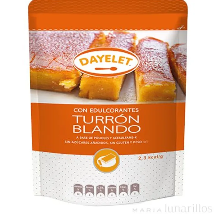 Endulzante sin azúcar para turrón blando 400 gr - Sin gluten - Dayelet