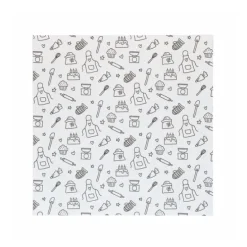 Envoltorios de papel cocina divertida 25 x 25 cm (50) - Simply Making