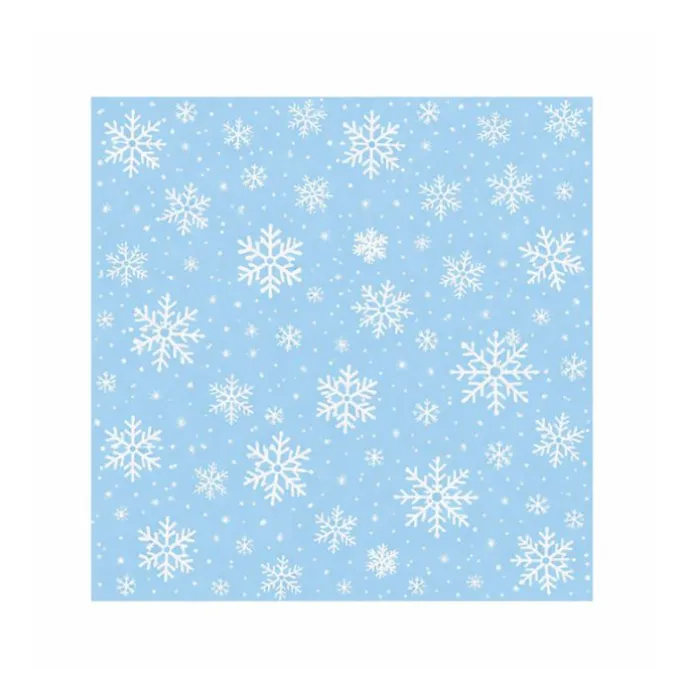Envoltorios de papel copos de nieve 25 x 25 cm (50) - Simply Making