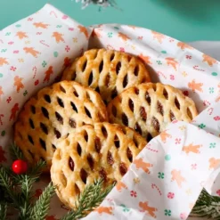 Envoltorios de papel encerado muñecos de jengibre Navidad (12)