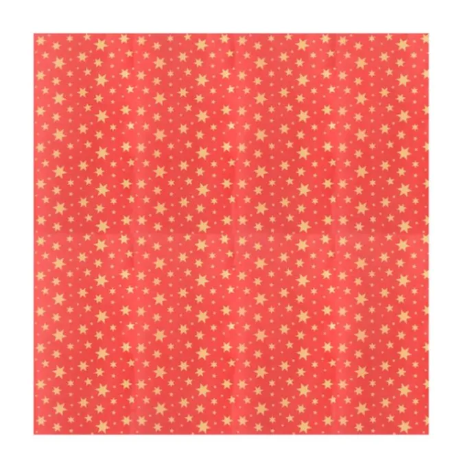 Envoltorios de papel encerado estrellas Navidad (12)