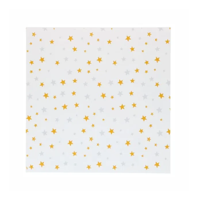 Envoltorios de papel estrellas doradas y plateadas 25 x 25 cm (50) - Simply Making
