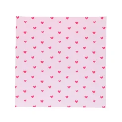 Envoltorios de papel rosa corazones 25 x 25 cm (50) - Simply Making
