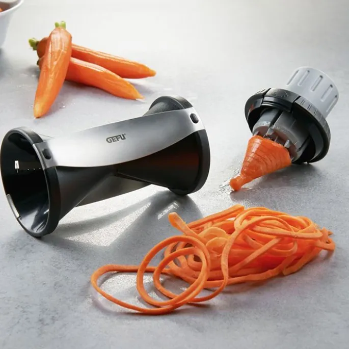 Espiralizador con empuje Spirelli 2.0 - Acero inoxidable - Gefu