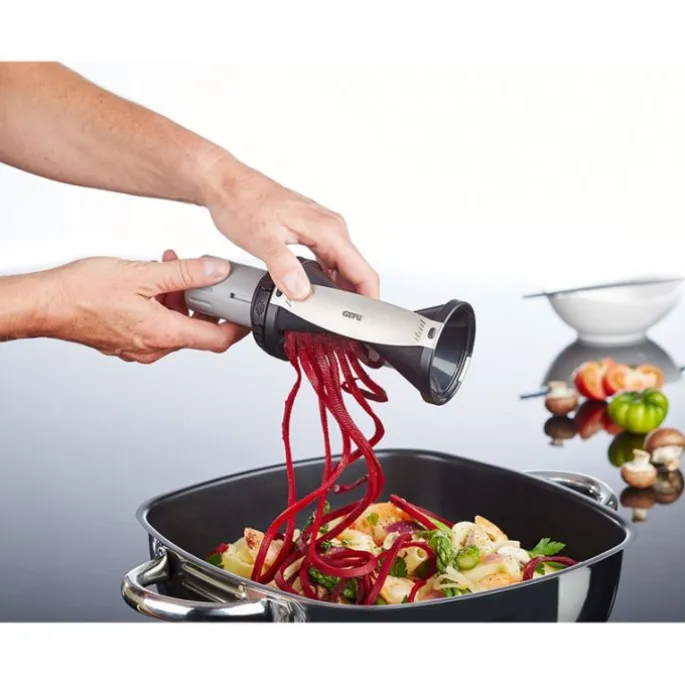 Espiralizador con empuje Spirelli 2.0 - Acero inoxidable - Gefu