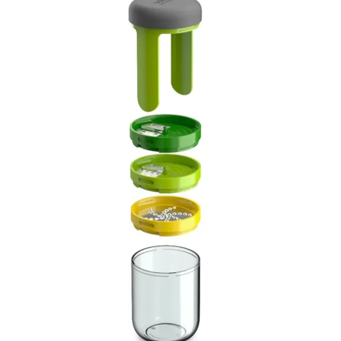Espiralizador fino y grueso con rallador 16 cm - Acero inoxidable - Joseph Joseph