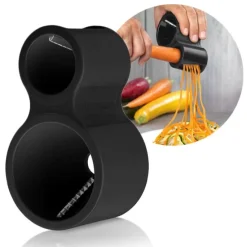 Espiralizador fino y grueso negro 13 cm - Acero inoxidable - Microplane