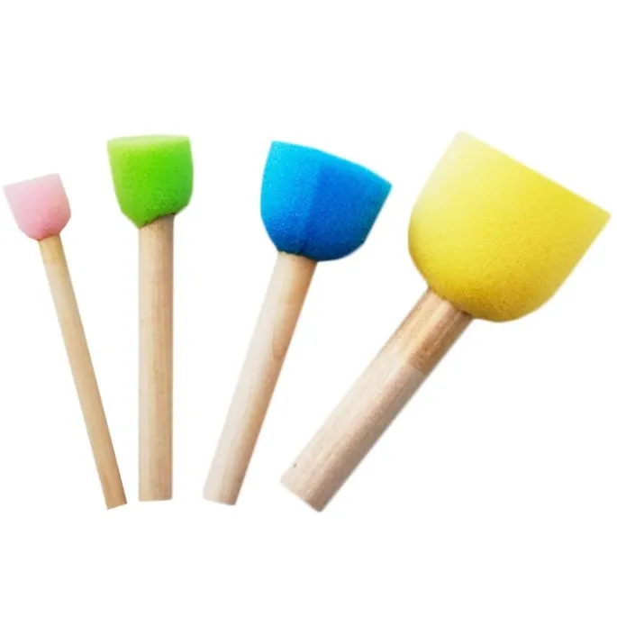 Esponjas para pintar con mangos de madera (4) - Sweet Stamp