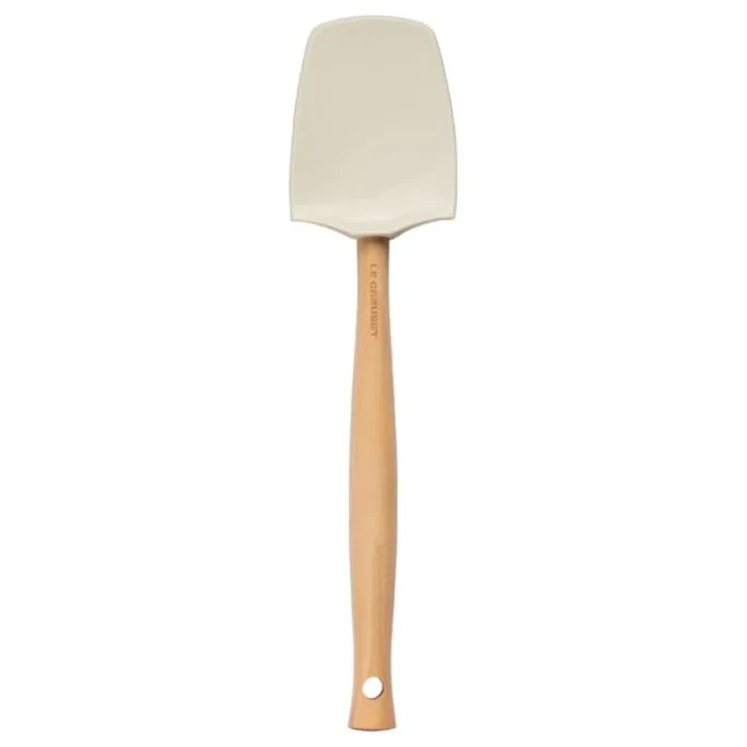 Espátula Craft cuchara con mango de madera 28 cm Merengue - Silicona - Le Creuset