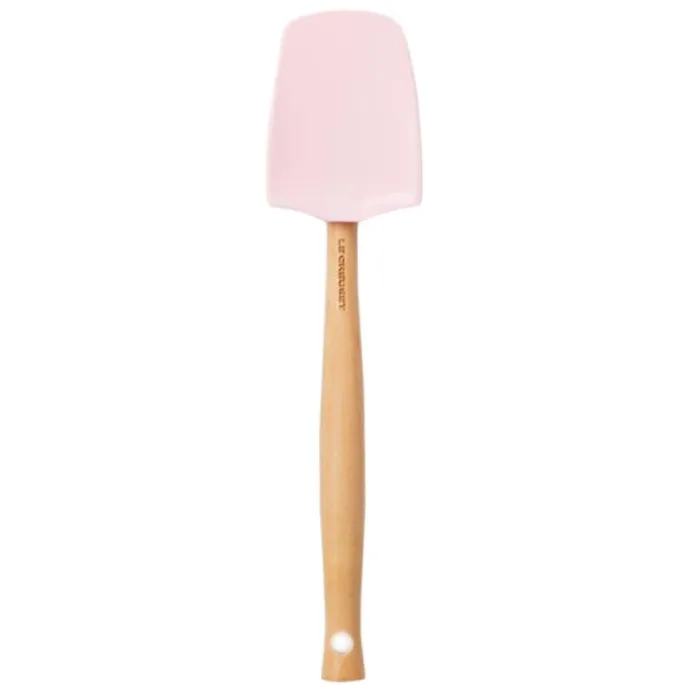 Espátula Craft cuchara con mango de madera 28 cm Powder pink - Silicona - Le Creuset
