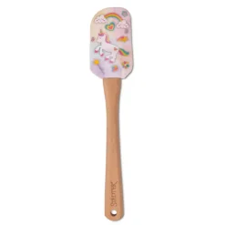 Espátula de silicona con mango de madera Unicornio 25 cm - Städter