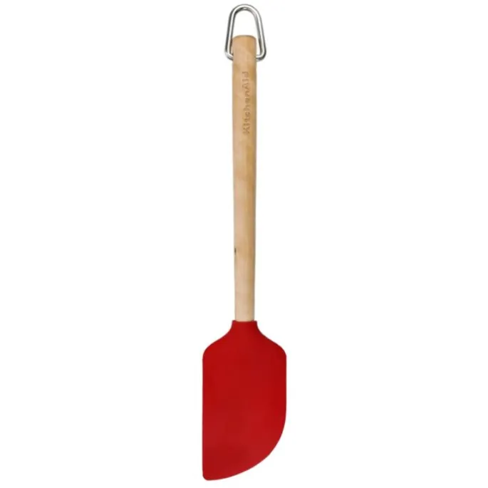Espátula lengua roja mango madera 30 cm - Silicona - KitchenAid