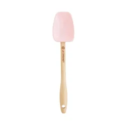 Espátula mini con forma de cuchara y mango de madera 17 cm Shell Pink - Silicona - Le Creuset