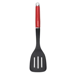 Espátula plana ranurada roja 36 cm - Nylon - KitchenAid