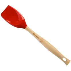 Espátula Pro cuchara con mango de madera 32,5 cm Cereza - Silicona - Le Creuset