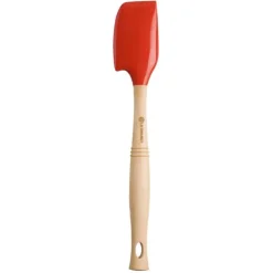 Espátula Pro media con mango de madera 32 cm Cereza - Silicona - Le Creuset