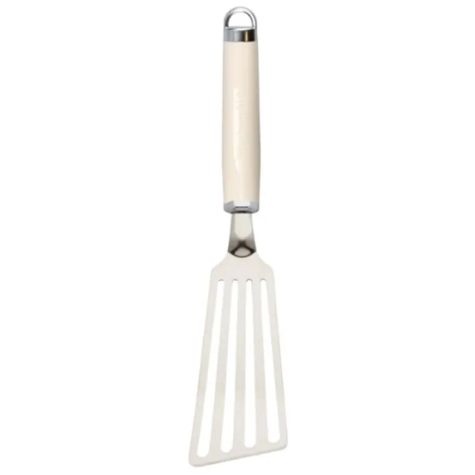 Espátula ranurada flexible larga crema 33 cm - Acero inoxidable - KitchenAid