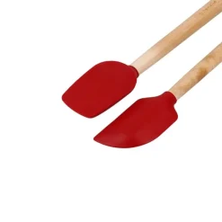 Espátulas mini rojas mango madera (2) - Silicona - KitchenAid