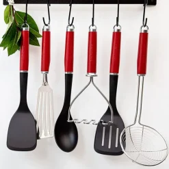 Espumadera roja 38 cm - Acero inoxidable - KitchenAid
