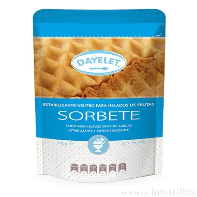 Estabilizante neutro helados de frutas sorbete 100 gr - Sin gluten - Dayelet