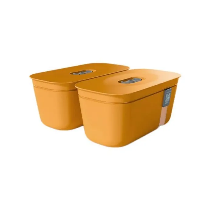 Estación de envasado al vacío naranja - Polipropileno (sin BPA) - Vacuvita + REGALO 3 contenedores naranjas