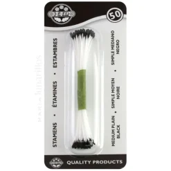 Estambres para flores negro (50) - JEM