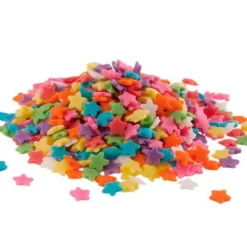 Estrellas de azúcar multicolor 100 g - Sin gluten - Dekora
