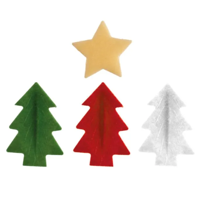 Estrellas y árboles de Navidad de oblea (26) - Sin gluten - Dekora