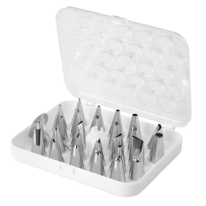 Estuche con 26 boquillas, adaptador y clavo - Wilton