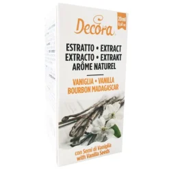 Extracto natural de vainilla con semillas Bourbon Madagascar 20 ml - Decora