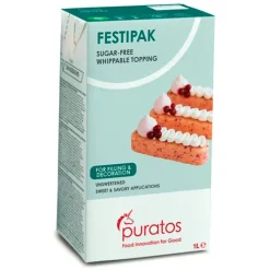 Festipak: Nata vegetal 1 litro - Sin azúcar - Puratos
