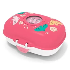 Fiambrera compacta rosa pájaros 600 ml - Polipropileno (sin BPA) - Monbento
