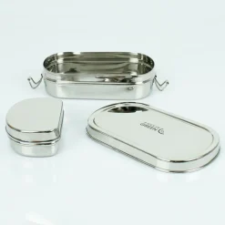 Fiambrera con contenedor Kangra 800 ml - Acero inoxidable - A Slice of Green