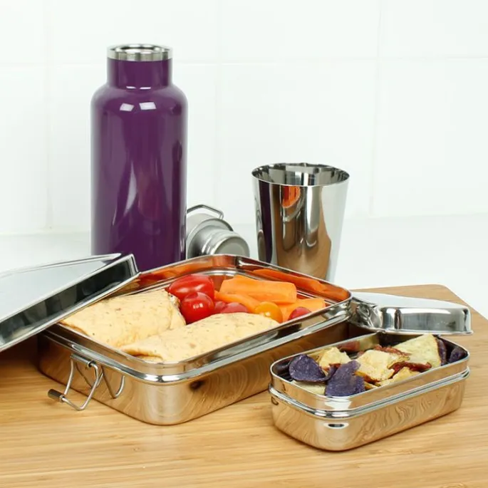 Fiambrera con contenedor Rampur 1 litro - Acero inoxidable - A Slice of Green