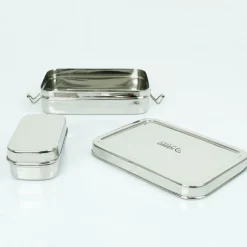 Fiambrera con contenedor Rampur 1 litro - Acero inoxidable - A Slice of Green
