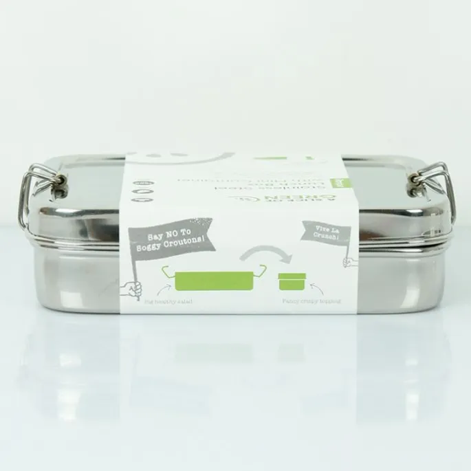 Fiambrera con contenedor Rampur 1 litro - Acero inoxidable - A Slice of Green