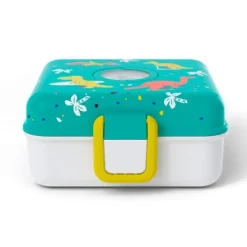 Fiambrera doble compacta verde dinosaurios 850 ml - Polipropileno (sin BPA) - Monbento