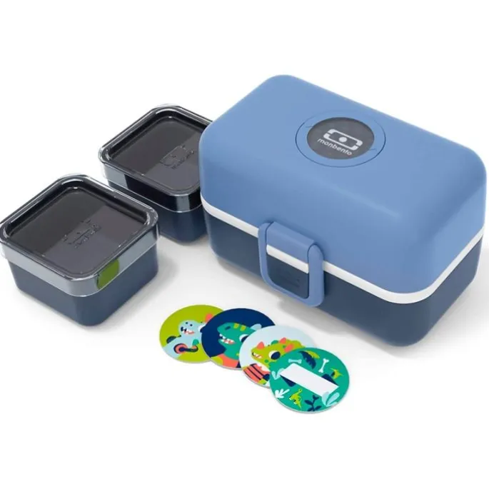 Fiambrera triple compacta azul infinity 800 ml - Polipropileno (sin BPA) - Monbento