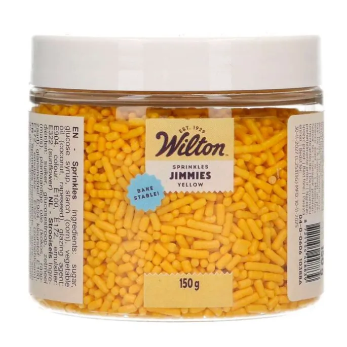 Fideos de azúcar amarillos Jimmies 150 g - Wilton